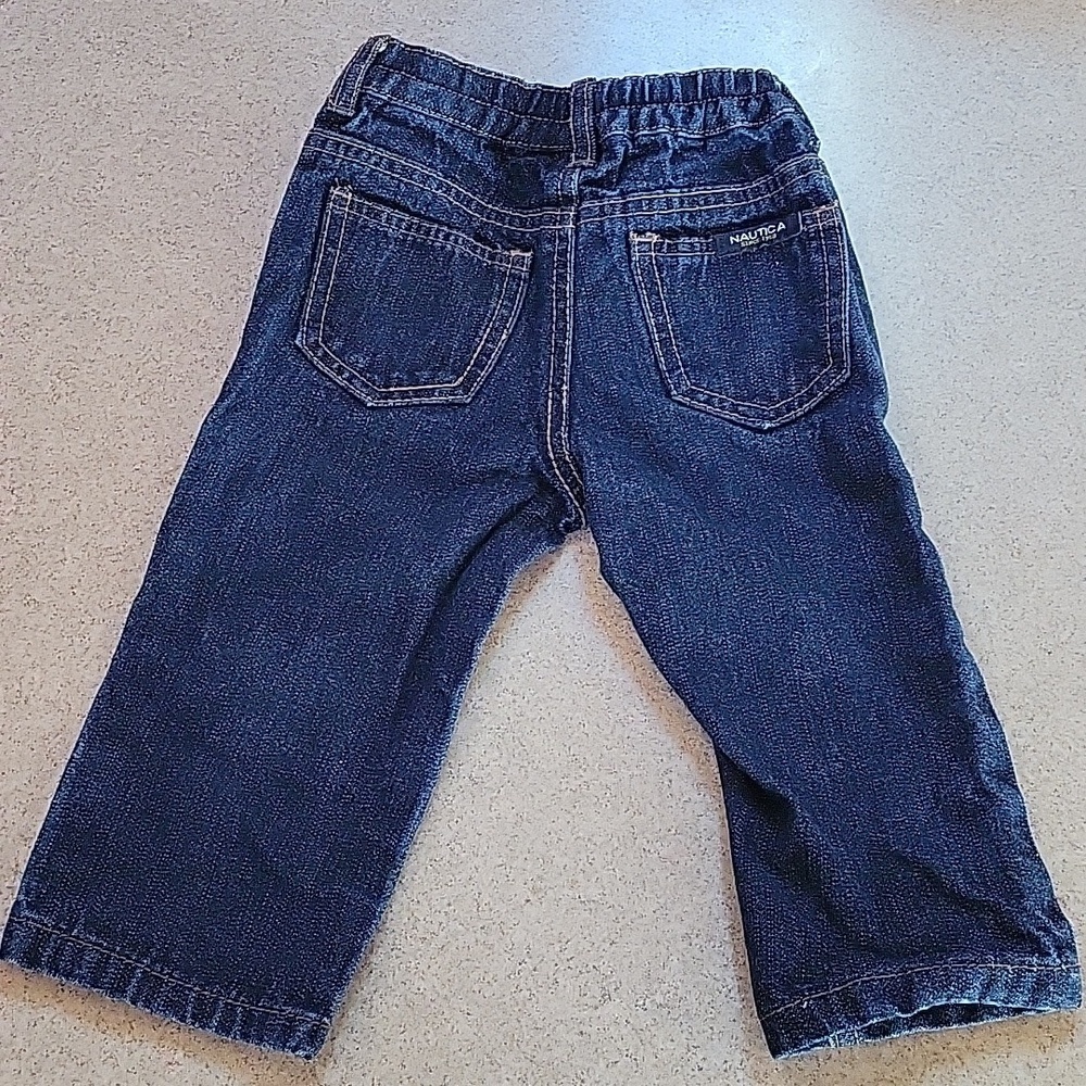 Nautica Blue Denim Jeans Size 12 Months - Picture 6 of 6